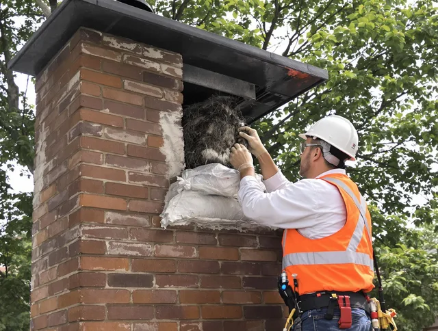 Humane removal of debris and animals by Wethersfield Chimney Sweep in Wethersfield, CT