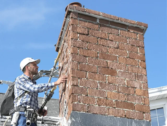 Brickwork for a chimney rebuild by Wethersfield Chimney Sweep in Wethersfield, CT