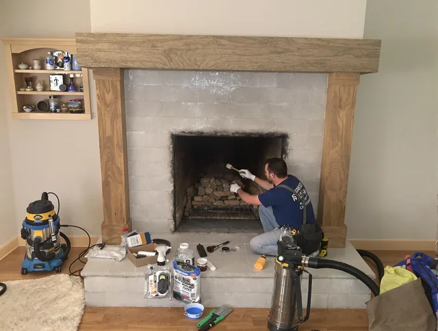 Detailed creosote removal process by Wethersfield Chimney Sweep in Wethersfield, CT