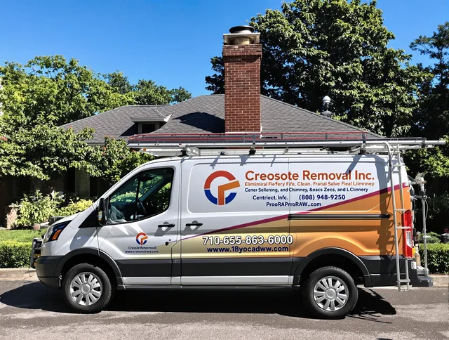 Wethersfield Chimney Sweep technician removing creosote safely in Wethersfield, CT