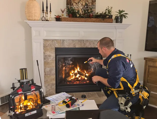 Safety-focused fireplace inspection by Wethersfield Chimney Sweep in Wethersfield, CT