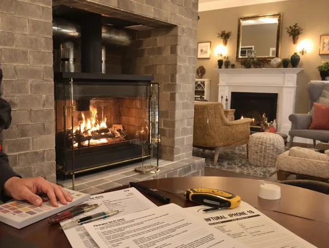 Wethersfield Chimney Sweep verifying fireplace safety measures in Wethersfield, CT