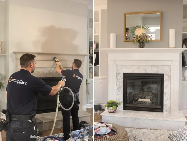 Professional soot removal by Wethersfield Chimney Sweep team in Wethersfield, CT